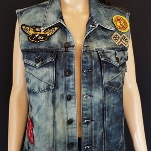 Ring of Fire Denim Vest